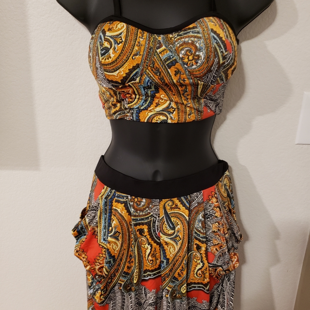 2 piece pants set harem style